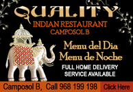 Quality Indian Restaurant Camposol