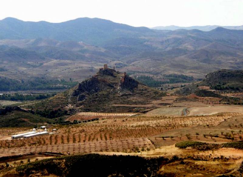 The ruined castle of Xiquena in the north-west of Lorca