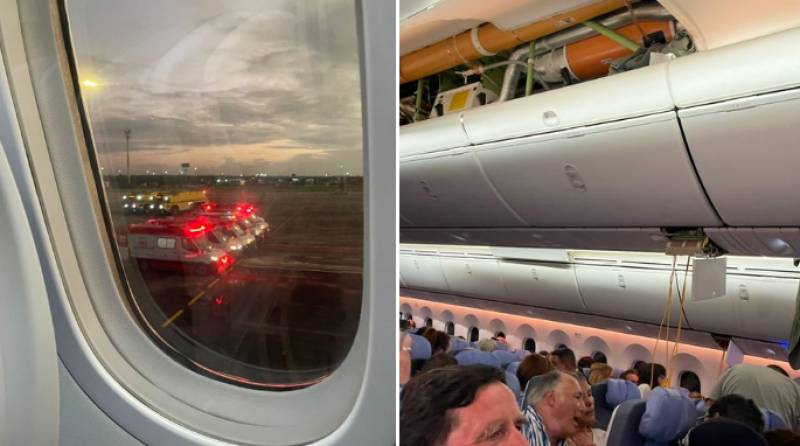 Terrifying turbulence on flight from Spain results in fractured necks