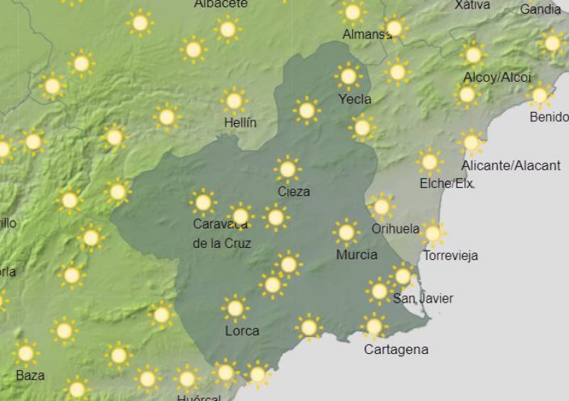 Cooling down for the weekend: Murcia weather forecast July 11-14