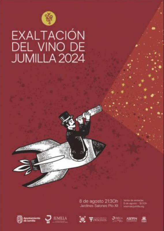 August 8 The Exaltation of Wine evening opens the annual Vendimia fiestas in Jumilla