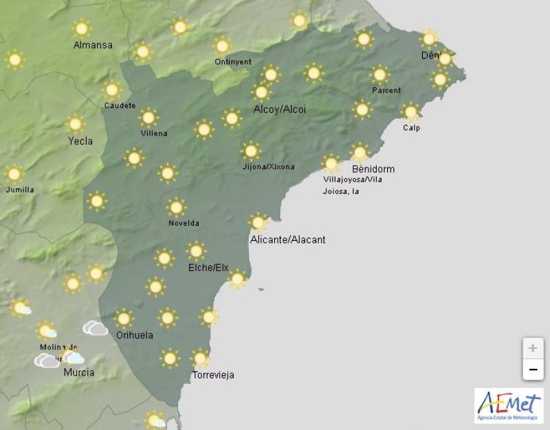 Indian summer continues: Alicante weather forecast October 3-6