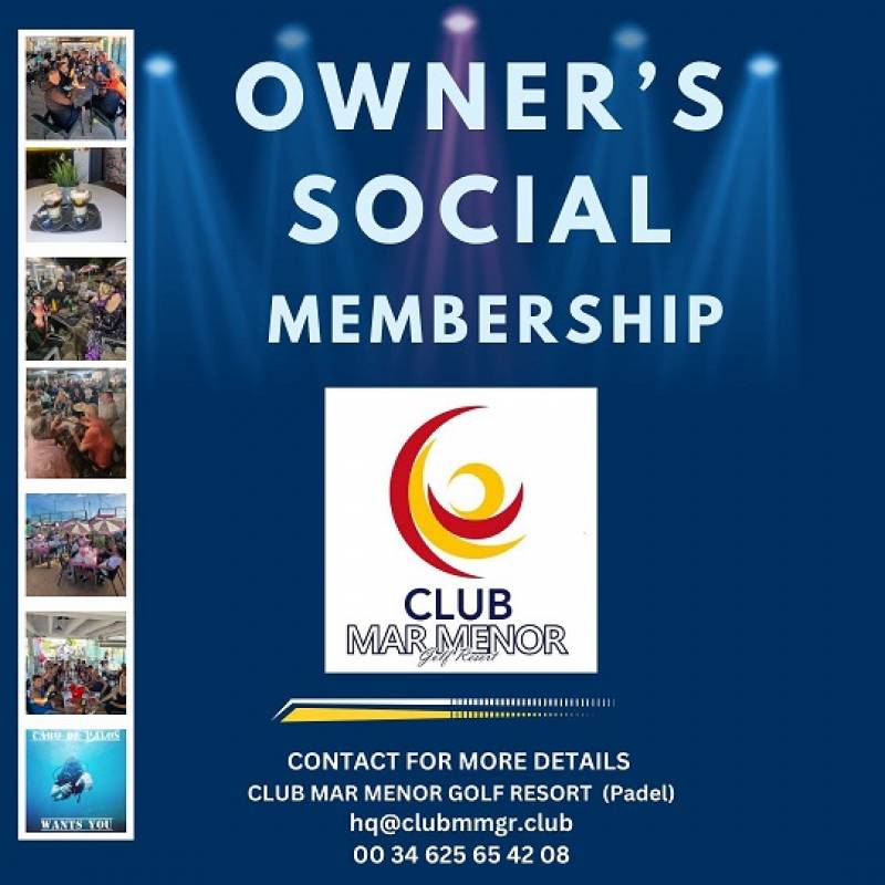 Club Mar Menor Golf Resort introduces Owners SOCIAL Membership