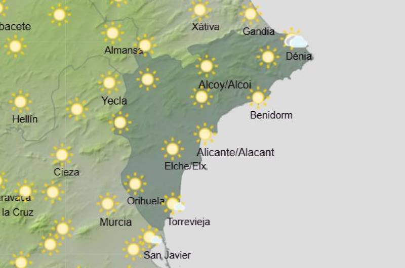 Alicante weekly weather forecast April 7-10: Prepare for rain this Thursday