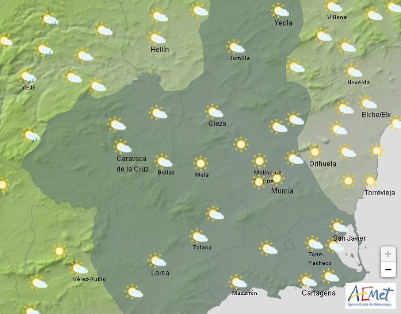 Rain and wind threaten Holy Week processions: Murcia weather forecast April 15-17