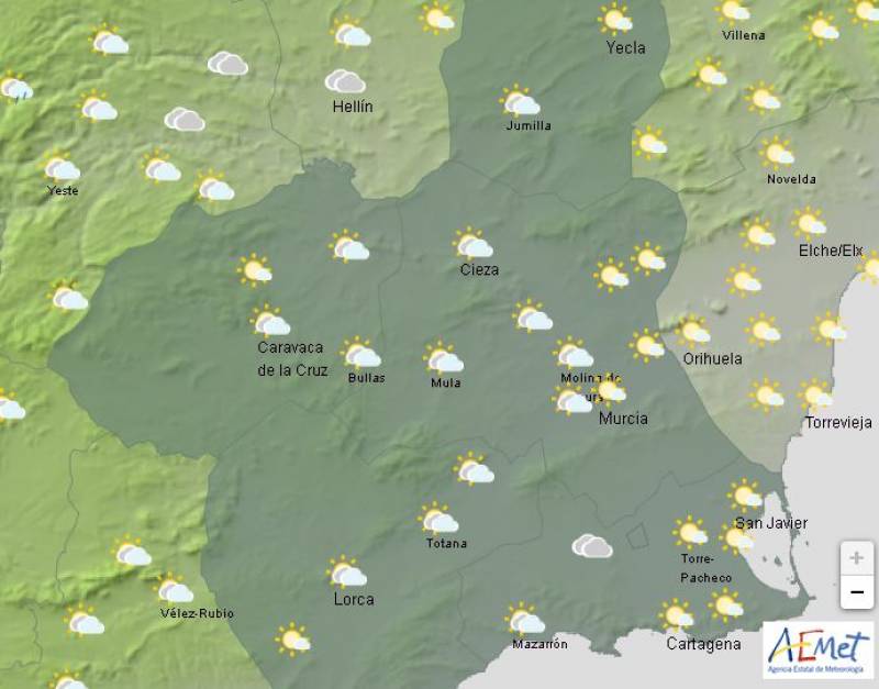 Rain and wind threaten Holy Week processions: Murcia weather forecast April 15-17