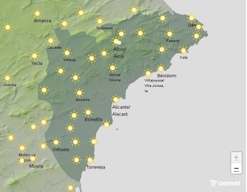 Temperatures rise as August arrives: Alicante weekend weather forecast July 31-August 3