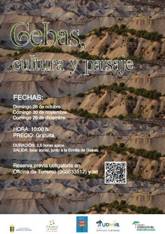 October 25 Free guided tour IN ENGLISH of Gebas in the mountains of Sierra Espuña