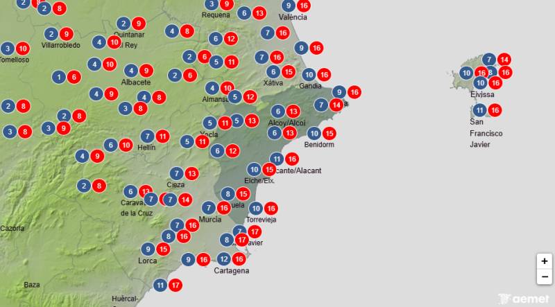 February stays chilly with strong winds and more rain: Alicante weather forecast February 5-8