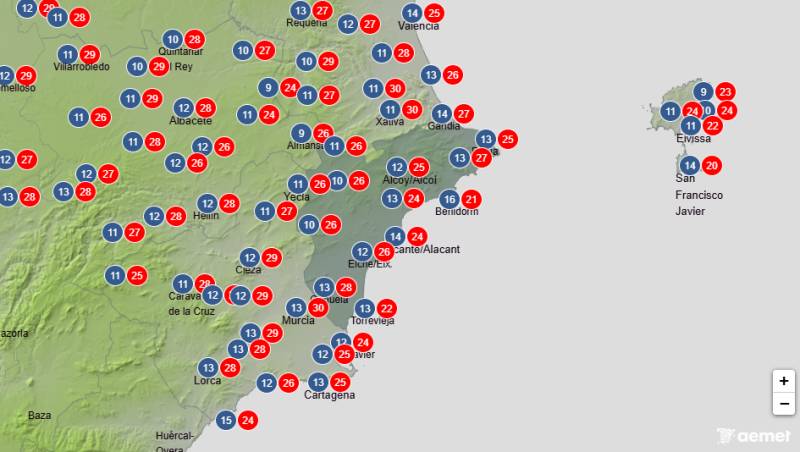 Warm and mostly sunny weather continues: Alicante weekend weather April 16-19