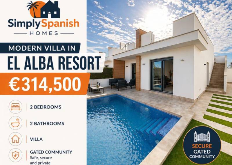 Modern 2-bed villa at the El Alba Resort, Torre Pacheco with Simply Spanish Homes for just €314,500