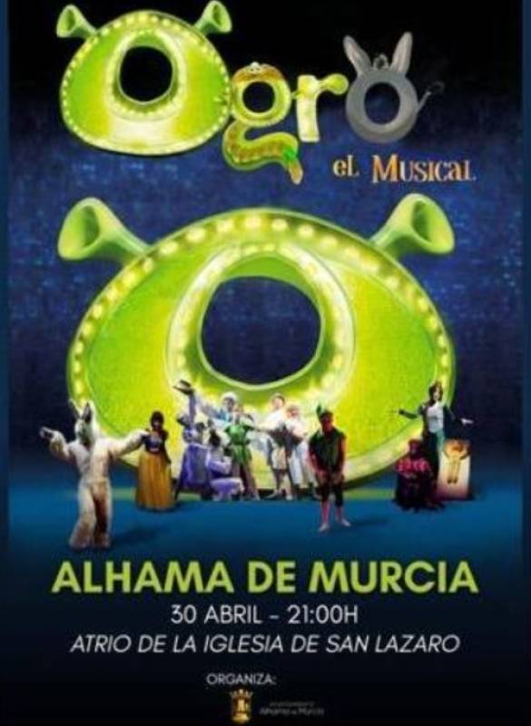April 30 Free Shrek tribute musical in Alhama de Murcia