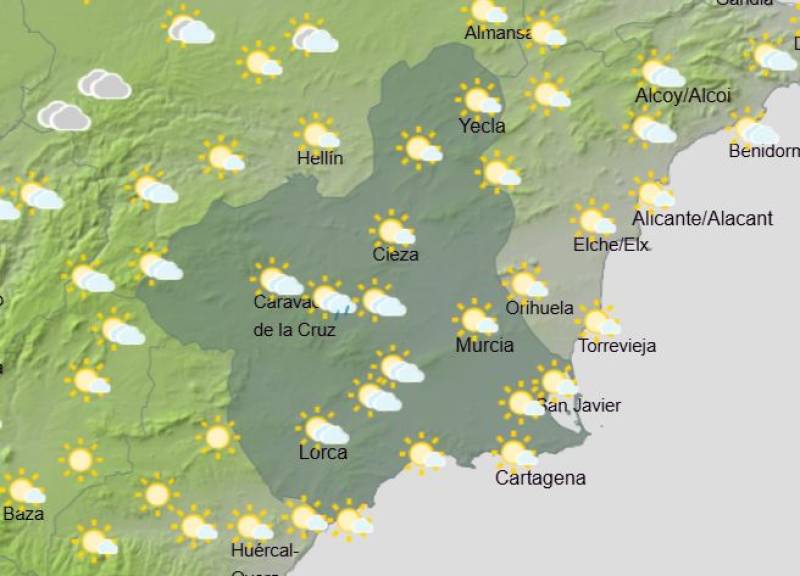 Murcia weekly weather forecast May 11-14