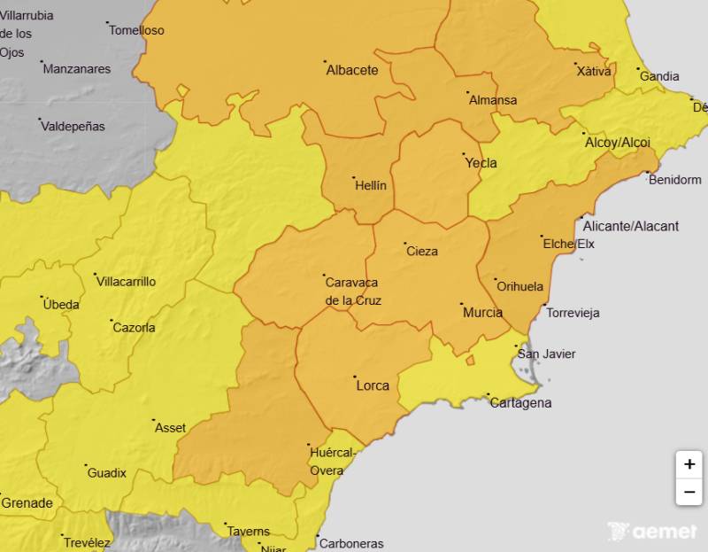 Murcia weather forecast July 16-19: Third heatwave on the way