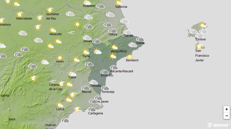 Temperatures climb again as September begins: Alicante weather forecast August 31-September 3