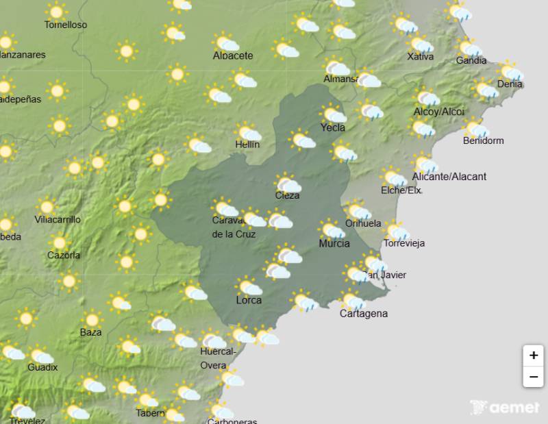 Murcia weather forecast October 26-29: Warm autumn days continue but rain could return by Wednesday