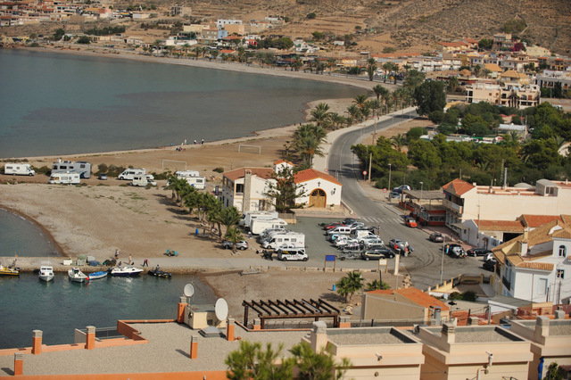 Sporting beaches: Launching jetty and slipway at La Azohía, Cartagena